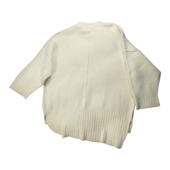 Free People Peaches Tunic Sweater Cream Oversized Slouchy Boho Pullover - Picture 3 of 7